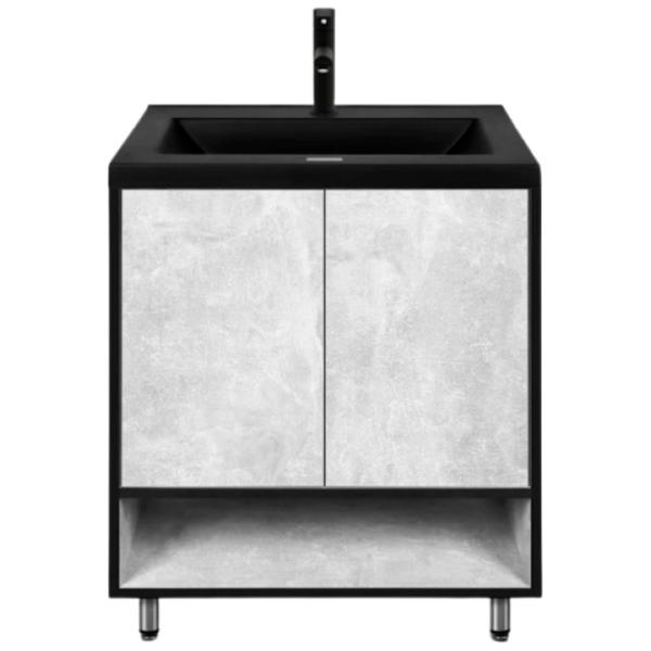 Dulap cu lavoar Montebella Loft Pe podea / PAL / Black photo 1