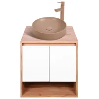 Шкаф с умывальником Montebella Sirius Настенная / ЛДСП / Коричневый