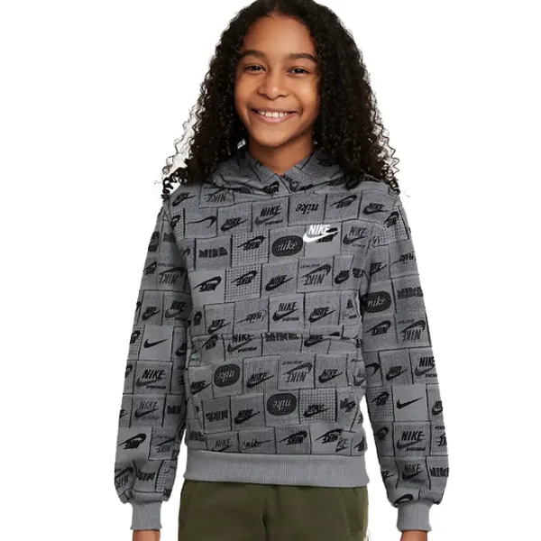 Толстовка для мальчиков Nike NKFN8741084  L / Серый photo 1 Толстовка для мальчиков Nike NKFN8741084  L / Серый photo 1