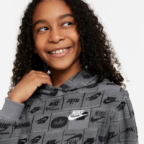 Толстовка для мальчиков Nike NKFN8741084  L / Серый photo 5 Толстовка для мальчиков Nike NKFN8741084  L / Серый photo 5