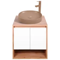 Шкаф с умывальником Montebella Sirius Настенная / ЛДСП / Коричневый