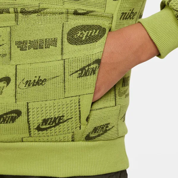 Hanorac pentru băieți Nike NKFN8741377  XS / Green photo 5 Hanorac pentru băieți Nike NKFN8741377  XS / Green photo 5