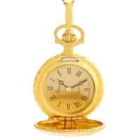 Lanț cu ceas pentru femei BERNEY 3068 P Inox / Auriu