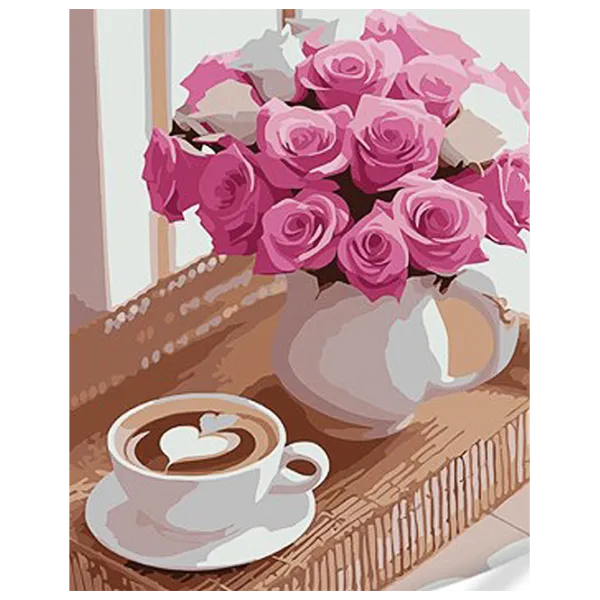 Pictură pe numere Strateg Natură moartă romantică SS1056 40 x 30 cm / Verticală photo 1 Pictură pe numere Strateg Natură moartă romantică SS1056 40 x 30 cm / Verticală photo 1