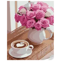 Картина по номерам Strateg Романтический натюрморт SS1056 40 x 30 cm / Вертикальная