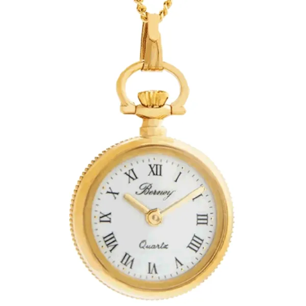 Цепочка с часами для женщин BERNEY 3949 Blue Flowers нерж. сталь / Golden photo 1 Цепочка с часами для женщин BERNEY 3949 Blue Flowers нерж. сталь / Golden photo 1