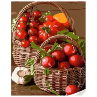 Картина по номерам Strateg Овощной натюрморт SS1025 40 x 30 cm / Вертикальная