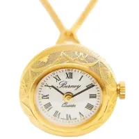 Цепочка с часами для женщин BERNEY 3913 нерж. сталь / Golden