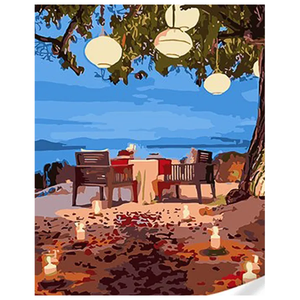 Pictură pe numere Strateg Cină romantică SS1092 40 x 30 cm / Verticală photo 1 Pictură pe numere Strateg Cină romantică SS1092 40 x 30 cm / Verticală photo 1