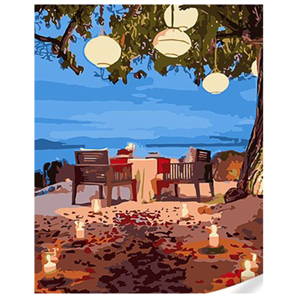Pictură pe numere Strateg Cină romantică SS1092 40 x 30 cm / Verticală photo 1 Pictură pe numere Strateg Cină romantică SS1092 40 x 30 cm / Verticală photo 1