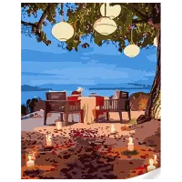 Картина по номерам Strateg Романтический ужин SS1092 40 x 30 cm / Вертикальная