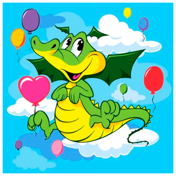 Картина по номерам Strateg Воздушный дракошка ES0825 30 x 30 см / Вертикальная photo 1 Картина по номерам Strateg Воздушный дракошка ES0825 30 x 30 см / Вертикальная photo 1