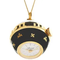 Цепочка с часами для женщин BERNEY 256 нерж. сталь / Черный