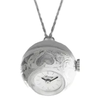 Цепочка с часами для женщин BERNEY 2261 нерж. сталь / Серебряный