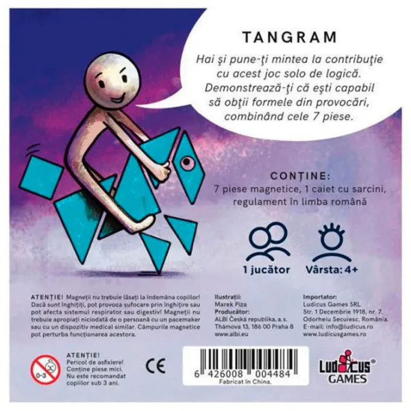 Joc educativ Magnetic Tangram 3+/ Dezvoltare photo 2