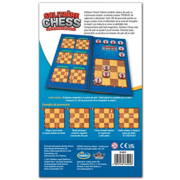 Joc educativ Insportline Solitaire Chess 8+/ Dame photo 3