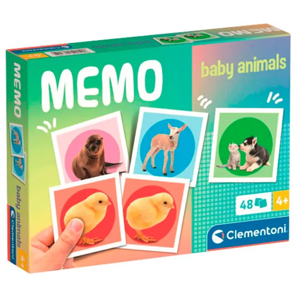 Развивающий набор Clementoni Мемо Baby Animals 3+/ Развитие photo 1