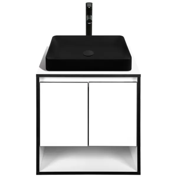Dulap cu lavoar Montebella Eclipse Pe perete / PAL / Black photo 1
