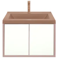 Dulap cu lavoar Montebella Terra Pe perete / PAL / Beige