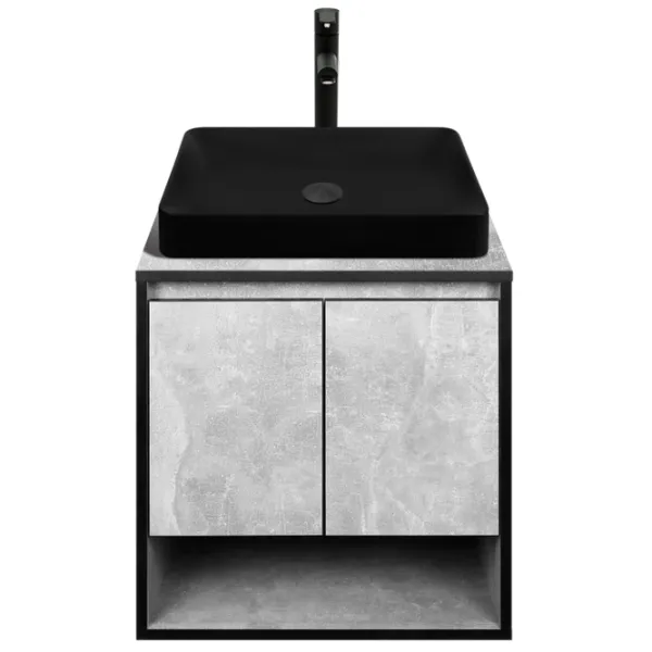 Dulap cu lavoar Montebella Loft Pe perete / PAL / Black photo 1 Dulap cu lavoar Montebella Loft Pe perete / PAL / Black photo 1