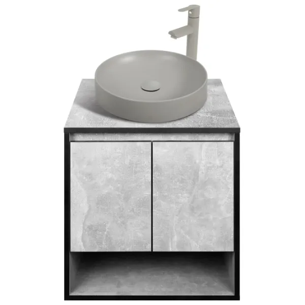 Dulap cu lavoar Montebella Loft Pe perete / PAL / Gray photo 1