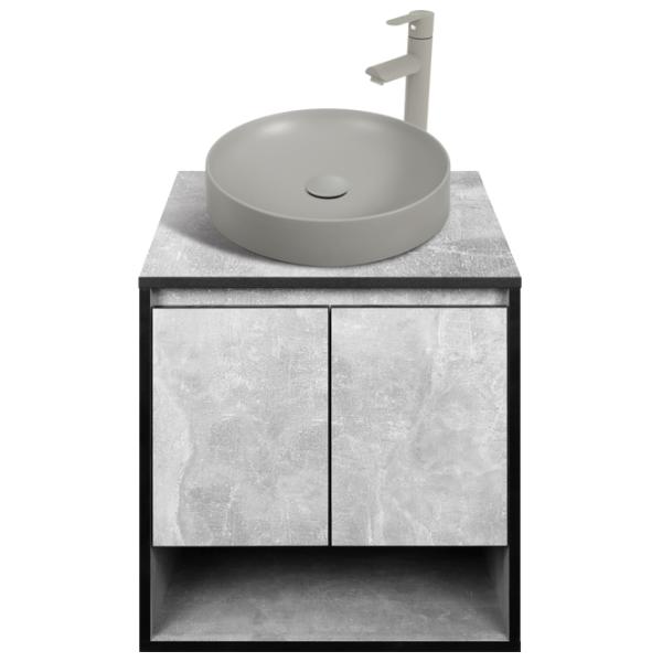 Dulap cu lavoar Montebella Loft Pe perete / PAL / Gray photo 1