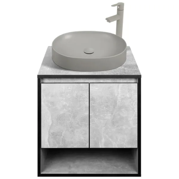 Dulap cu lavoar Montebella Loft Pe perete / PAL / Gray photo 1