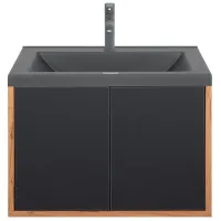 Dulap cu lavoar Montebella Spirit Pe perete / PAL / Black