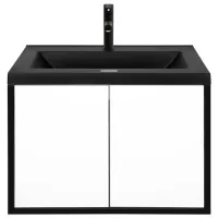 Dulap cu lavoar Montebella Eclipse Pe perete / PAL / Black