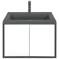 Dulap cu lavoar Montebella Neo Pe perete / PAL / Gray