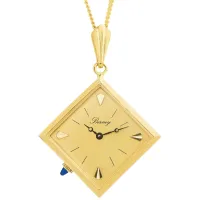 Цепочка с часами для женщин BERNEY 2464 нерж. сталь / Золотистый