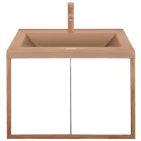 Dulap cu lavoar Montebella Sirius Pe perete / PAL / Brown