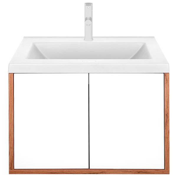 Dulap cu lavoar Montebella Sirius Pe perete / PAL / White photo 1