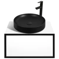 Dulap cu lavoar Montebella Eclipse Pe perete / PAL / Black