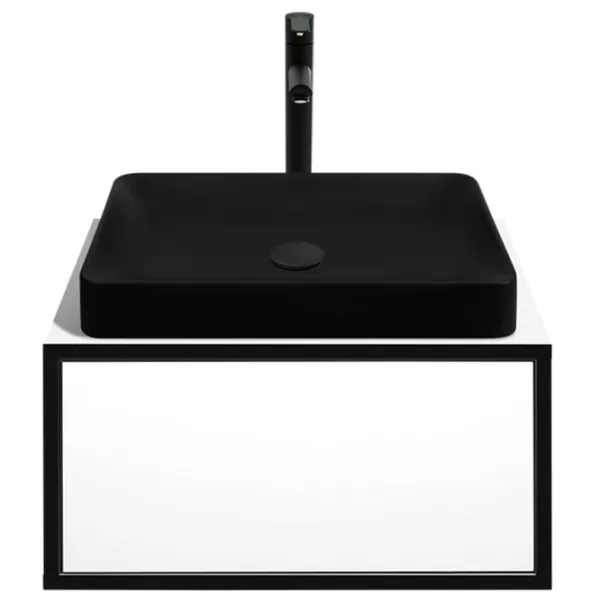 Dulap cu lavoar Montebella Eclipse Pe perete / PAL / Black photo 1