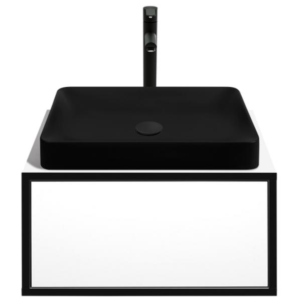 Dulap cu lavoar Montebella Eclipse Pe perete / PAL / Black photo 1