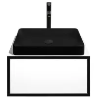 Dulap cu lavoar Montebella Eclipse Pe perete / PAL / Black