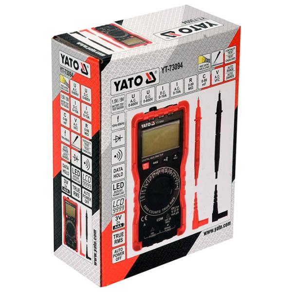 Multimetru Yato YT-73094 Digital / 9.99 МOm photo 4