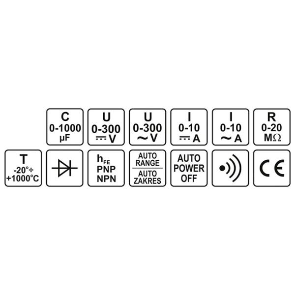 Multimetru Yato YT-73084 Digital / 20 MOm photo 4