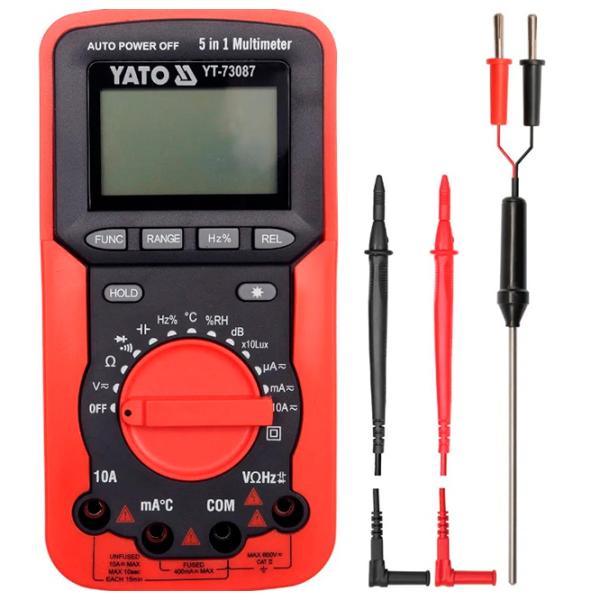 Multimetru Yato YT-73087 Digital / 50 MOm photo 2