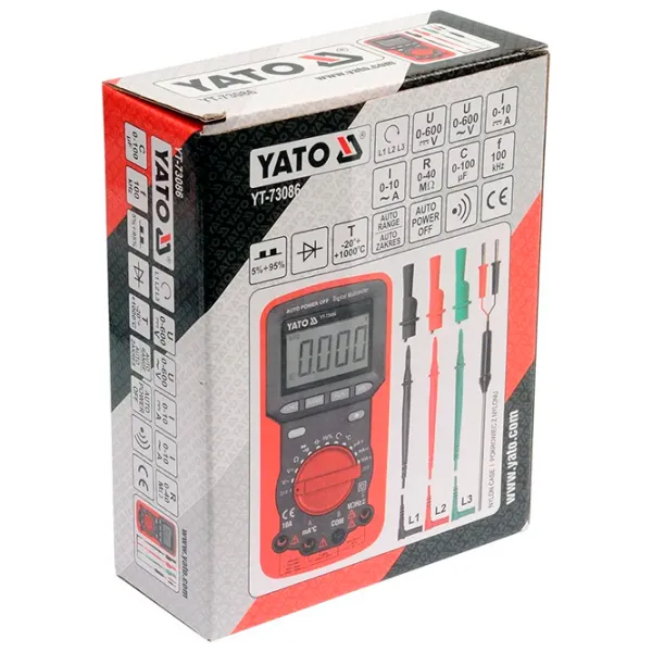 Multimetru Yato YT-73086 Digital / 40 MOm photo 4