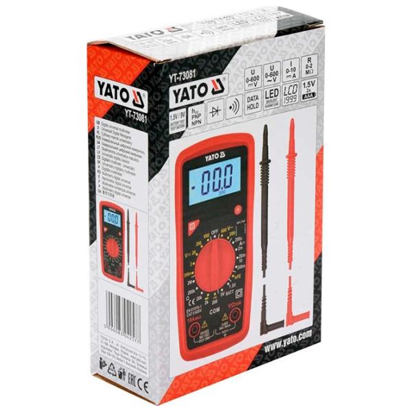 Мультиметр Yato YT-73081 Цифровой / 2 МOм photo 6