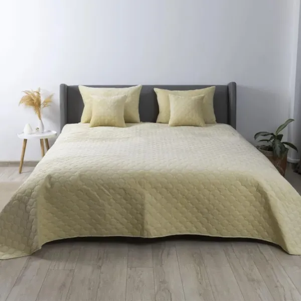 Покрывало Relaxe Home TEP VELOUR  Велюр / Бежевый photo 1