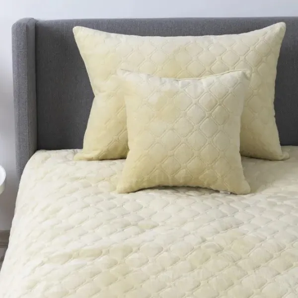 Покрывало Relaxe Home TEP VELOUR  Велюр / Бежевый photo 2