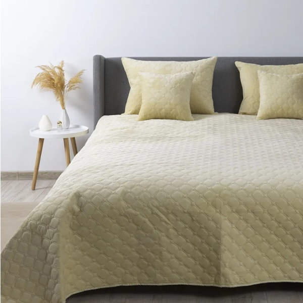 Покрывало Relaxe Home TEP VELOUR  Велюр / Бежевый photo 3