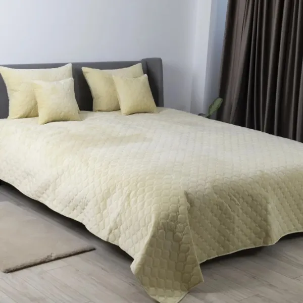 Покрывало Relaxe Home TEP VELOUR  Велюр / Бежевый photo 4