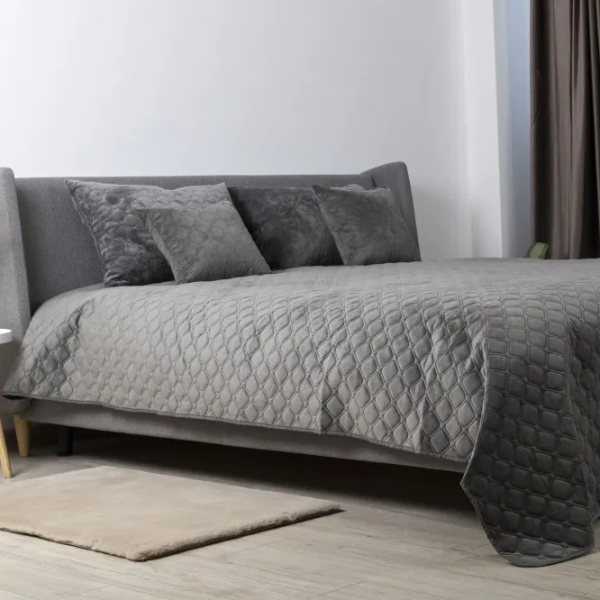 Cuvertură Relaxe Home TEP VELOUR  Velur / Grey photo 2