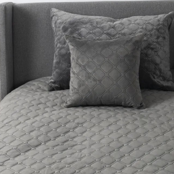 Cuvertură Relaxe Home TEP VELOUR  Velur / Grey photo 3