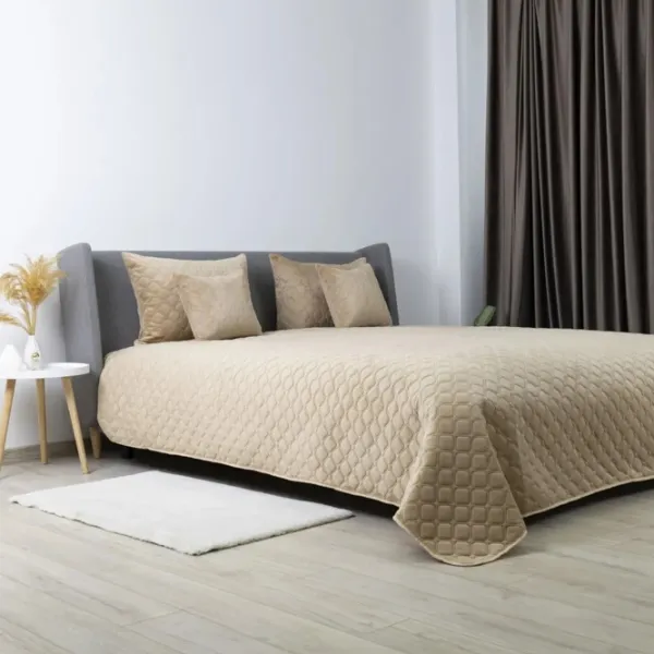 Покрывало Relaxe Home TEP VELOUR  Велюр / Золотой Бежевый photo 4 Покрывало Relaxe Home TEP VELOUR  Велюр / Золотой Бежевый photo 4