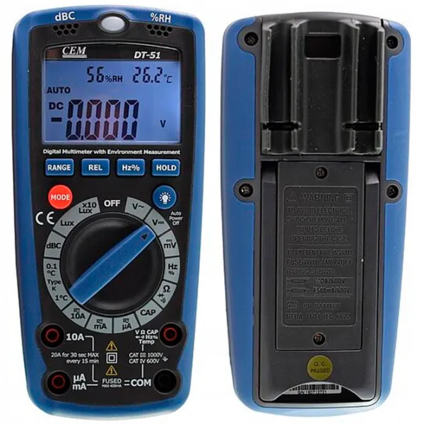 Multimetru CEM DT-51 Digital / 40 MOm photo 2